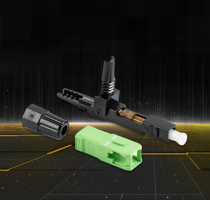 Glasvezel snelle connector 